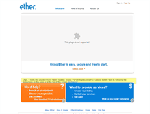 Tablet Screenshot of ether.com